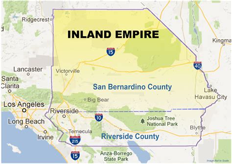 Map Of The Inland Empire